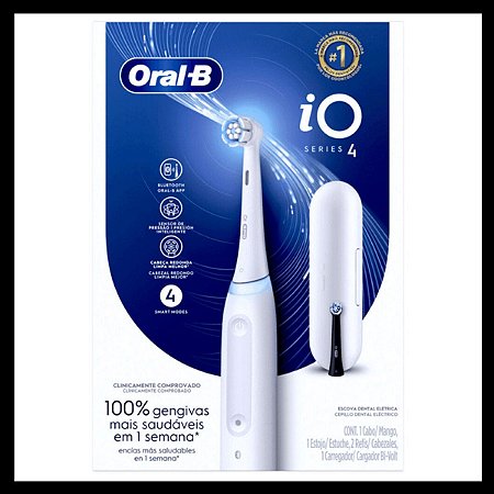 Escova de Dentes Elétrica iO Series 4 Oral-B Braun