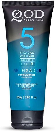 Gel Fixador Condicionante Capilar 5 Super Forte 200g QOD