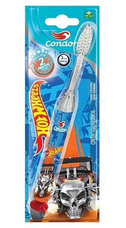 Escova Dental Infantil HotWheels Timer Pisca 2 Minutos Condor