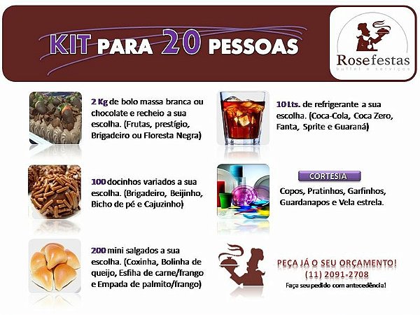 Kit Para 20 pessoas