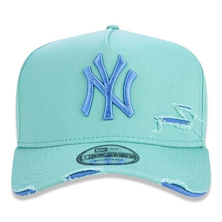 Boné New Era 9Forty A-Frame NY Yankees Destroyed Verde