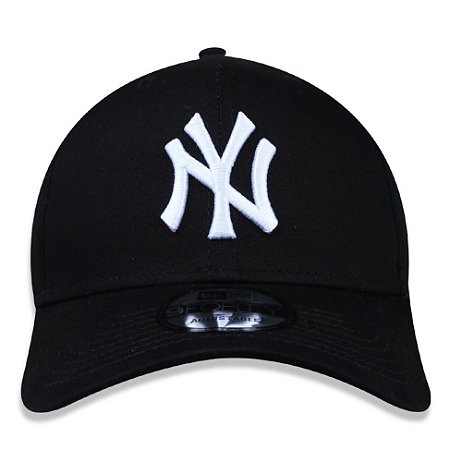 Boné New Era 9Forty New York Yankees Preto Snapback Aba Curva