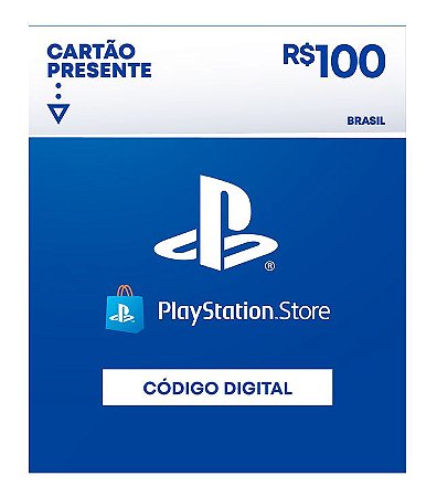 Cartão Presente Playstation Store R$100 - Código Digital