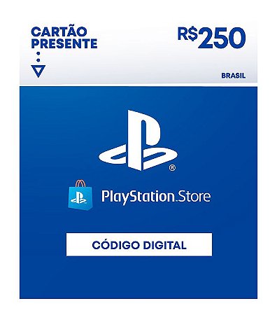 Cartão Presente Playstation Store R$250 - Código Digital