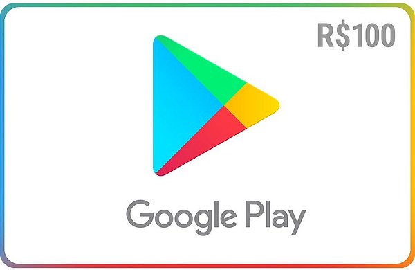 Cartão Google Play Store Brasil - Crédito de R$100 - Envio Digital