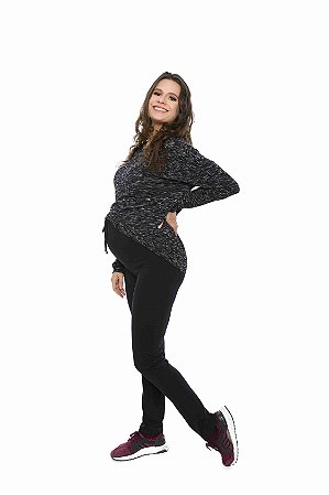 calça gestante preta