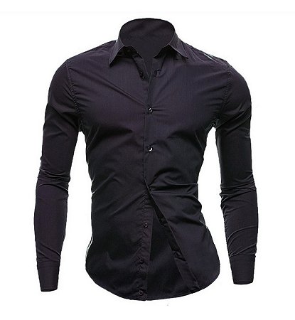 Camisa Masculina Slim fit Luxo Basic
