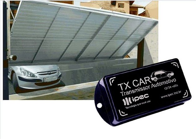 TX Car Dispositivo para abertura de Portões Automáticos piscando o farol do Carro.