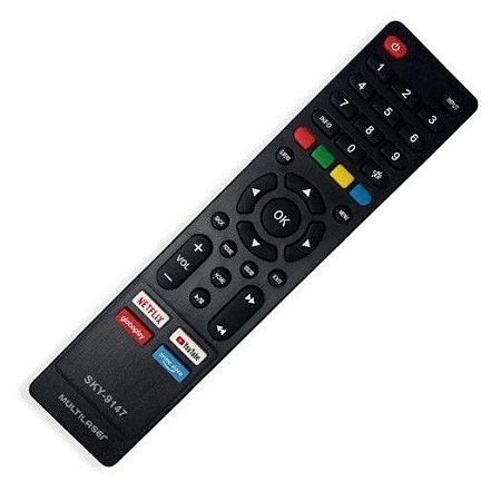 Controle Remoto Para Smart Tv Multilaser Tl020 Tl024 Tl027
