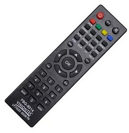 Controle Remoto Coversor Digital Visiontec Vt-7500 Isdbt