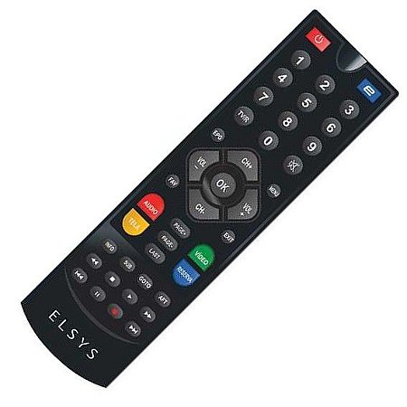 Controle Remoto Receptor de TV Digital USB HDMI Duomax HD Elsys