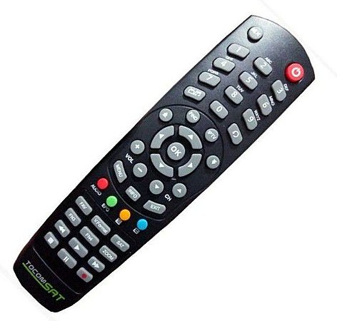 Controle Remoto Receptor Tocomsat Life / Lite HD / Duplo Lite HD / Duplo HD3 / Duplo HD Plus / Combate S