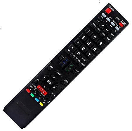 Controle Remoto Para Tv Lcd Sharp Aquos GB005WJSA / GB118WJSA / GA890WJSA / GB004WJSA