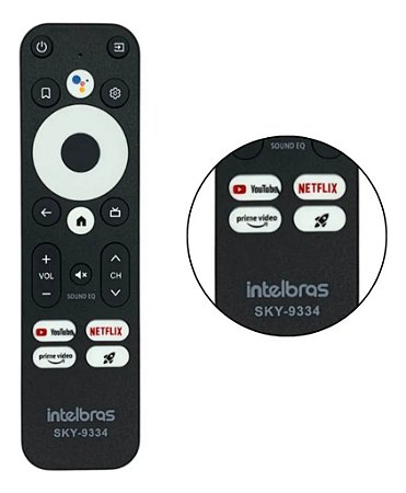 Controle Compatível Com Intelbras Izy Play 4k Full Hd4140033