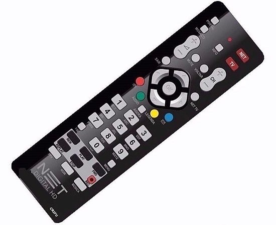 Controle Remoto Receptor Net Digital e HD Max Com Botão TV - Original