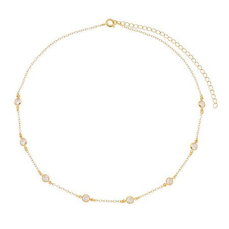 CHOKER PONTO DE LUZ CRISTAL