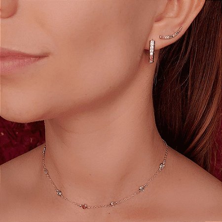 CHOKER PONTO DE LUZ RAINBOW