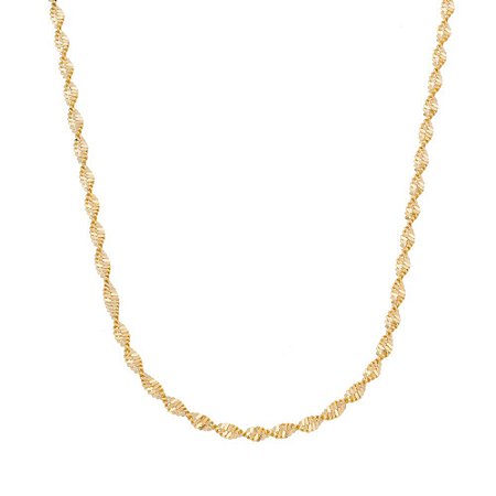 COLAR DE MALHA TORCIDA NO OURO