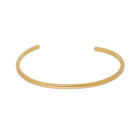 BRACELETE TUBO LISO NO OURO