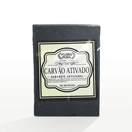 Sabonete Artesanal de Carvão Ativado - Vegetal do Brasil