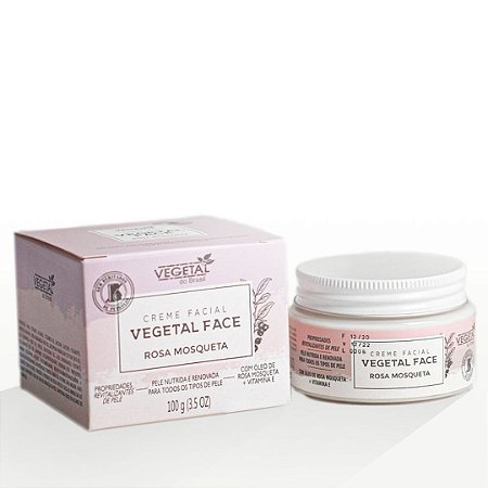 Creme Facial de Rosa Mosqueta 100g - Vegetal do Brasil