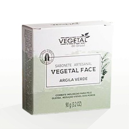 Sabonete Artesanal  Argila Verde 90g - Vegetal do Brasil