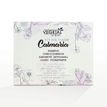 Kit SPA Viagem Calmaria - Vegetal do Brasil