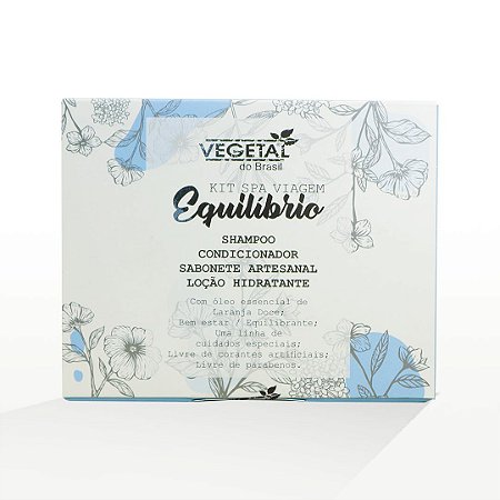 Kit SPA Viagem Equilíbrio - Vegetal do Brasil