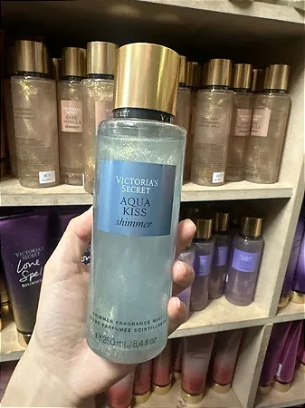 Body Splash Shimmer Aqua Kiss Feminino 250 ml