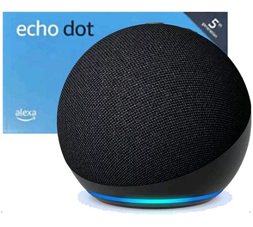 Alexa Smart Echo Dot 5a geração com Alexa, Smart Speaker - Preto