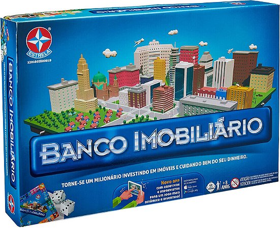 Jogo Banco Imobiliário - Tabuleiro Estrela - Jogos de Tabuleiro