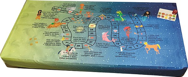 Capa de cama de solteiro interativa Crili Coleção Folclore Brasileiro