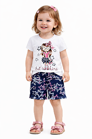 Conjunto Brandili Mundi Curto Infantil Menina