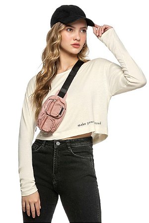 Blusa Feminina Juvenil Cropped Beats