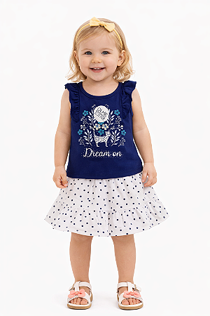 Conjunto Infantil Marisol – Blusa e Saia