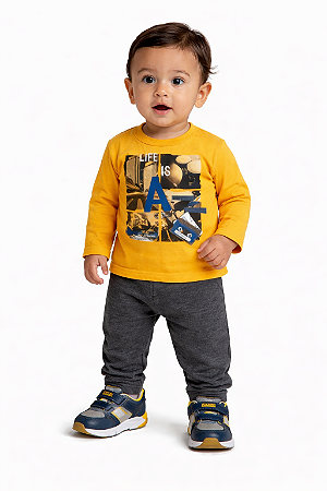 Conjunto Infantil Bebê Menino – Estilo Casual Confortável