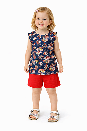 Conjunto Infantil Feminino Sereia Bee Loop