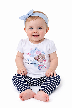 Conjunto Menina Bebê Blusinha e Legging