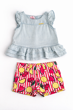 Conjunto Menina Linna Valentina