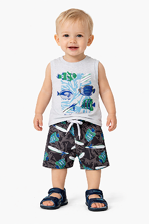 Conjunto Infantil Masculino “Brincar é Arte”