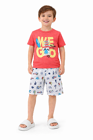 Conjunto Infantil Masculino Marisol Play – Bermuda Tactel