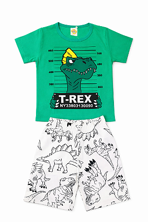 Pijama Infantil Masculino T-Rex