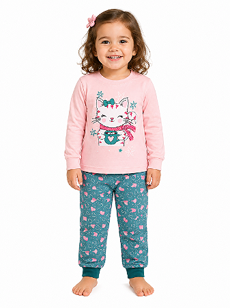 Pijama Infantil 100% Algodão – Brilha no Escuro
