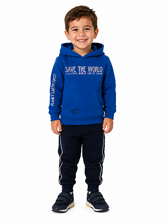 Conjunto Infantil Masculino Fakini Moletom com Capuz