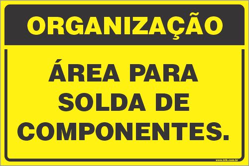 Placa de organização área para solda de componentes.