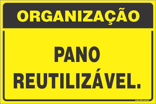 Placa de organização pano reutilizável
