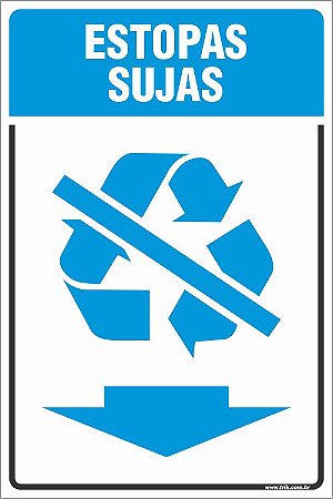 Placa de coleta de estopas sujas