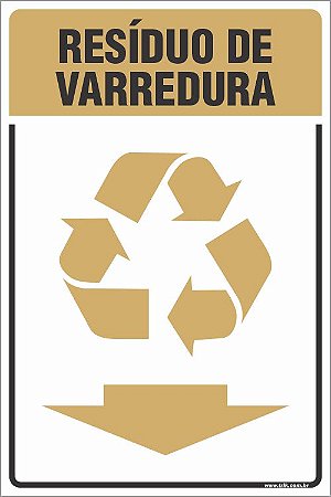 Placa de coleta de resíduo de  varredura