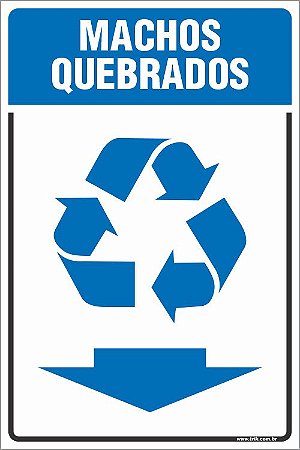Placa de coleta de machos quebrados