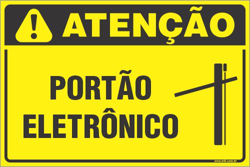 Placa de condomínio portão eletrônico
